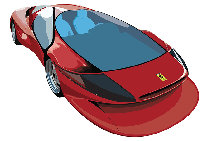 В 1989-м Колани превратил серийную Ferrari Testarossa в футуристическую Testa d’Oro. После ряда переделок дизайна и с форсированным компанией Lotec до 750 л.с. мотором  через два года модель установила мировой рекорд скорости для дорожных автомобилей с ка