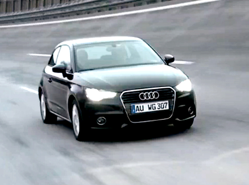 Audi A1 засветилась на очередном видео