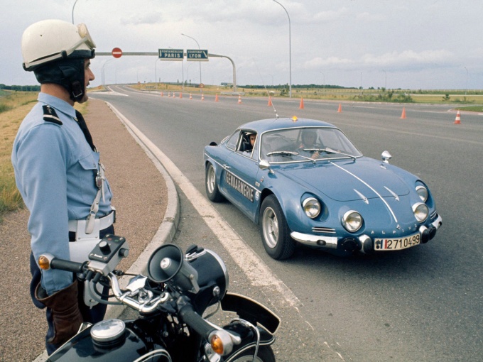 Alpine A110 Gendarmerie — полицейская модификация конца шестидесятых
